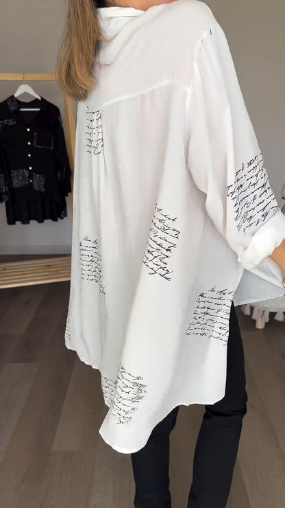 Letter Print Fashion Shirt