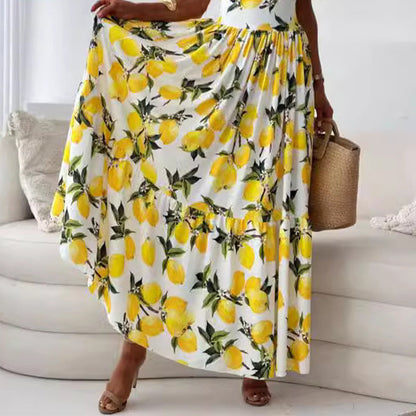 Women's Elegant Long Dress With Print