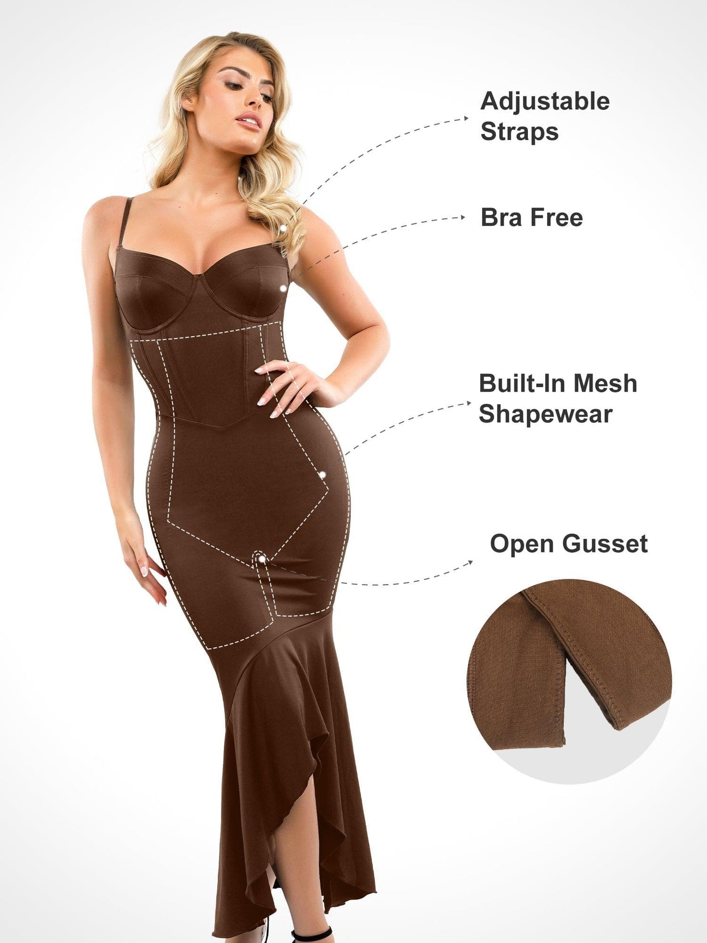 Corset-Style Maxi Dress