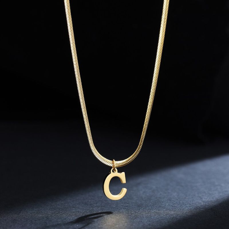 Initial Pendant Necklace