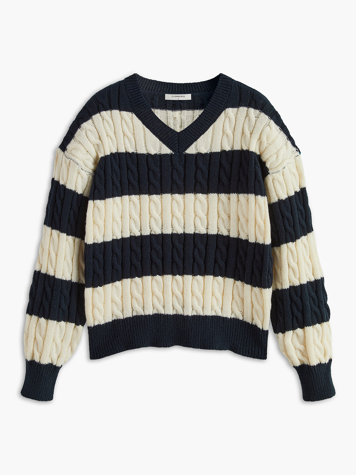 V-Neck Striped Sweater