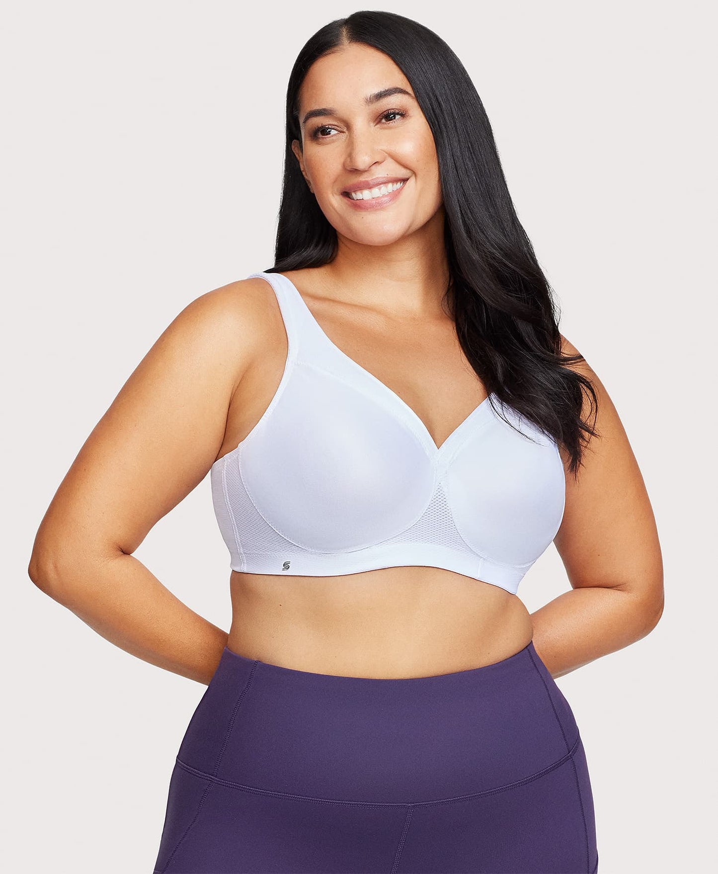 Seamless Sports Bra White