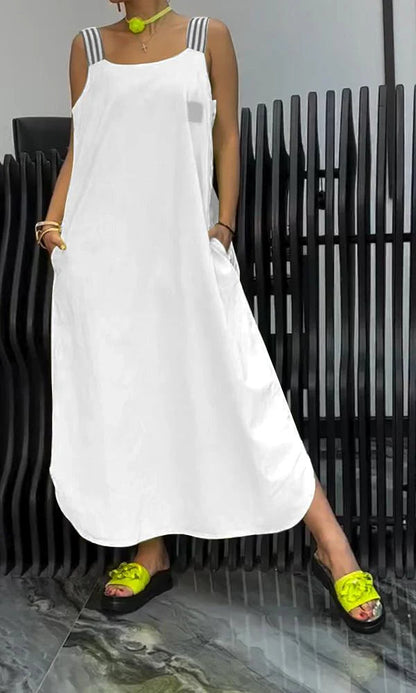 Women's Comfortable Cotton And Linen Dress