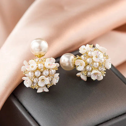 Pearl Flower Earring