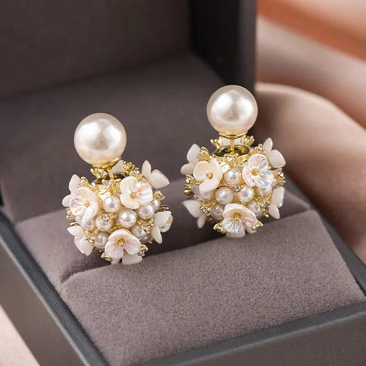 Pearl Flower Earring