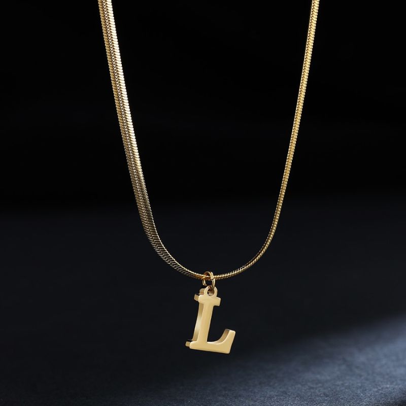 Initial Pendant Necklace