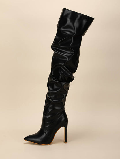 Women's High Heel Long Boots - Chloe