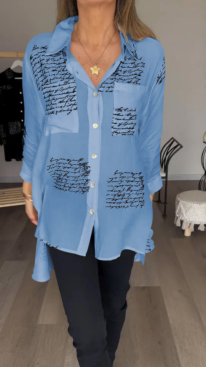 Letter Print Fashion Shirt