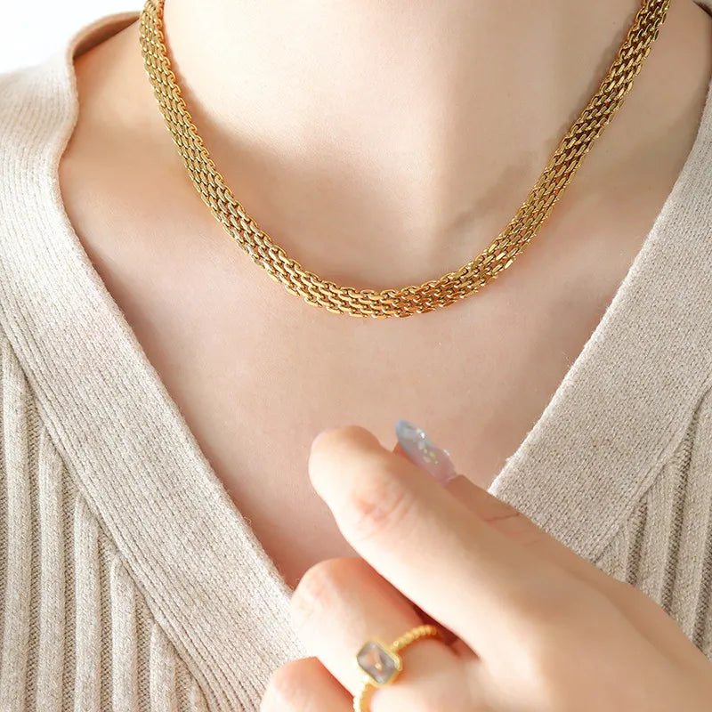 18k Gold Plated Chain Necklace