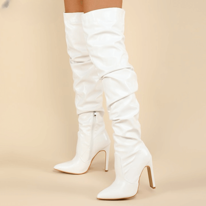 Women's High Heel Long Boots - Chloe