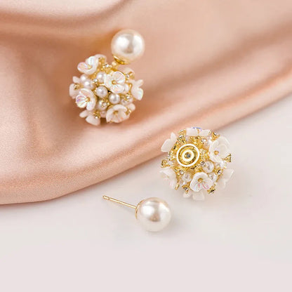 Pearl Flower Earring