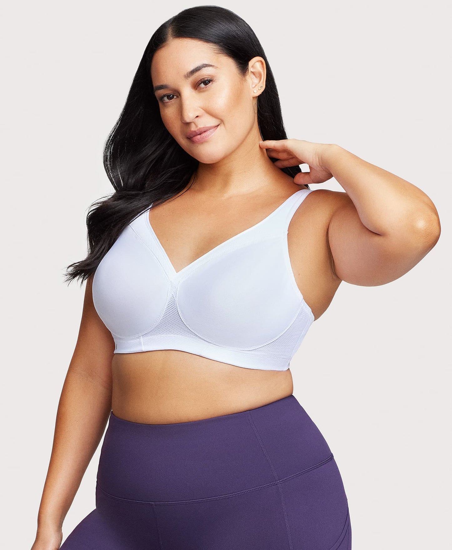 Seamless Sports Bra White