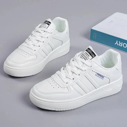 Women's Casual Leather Sneakers - Fashion