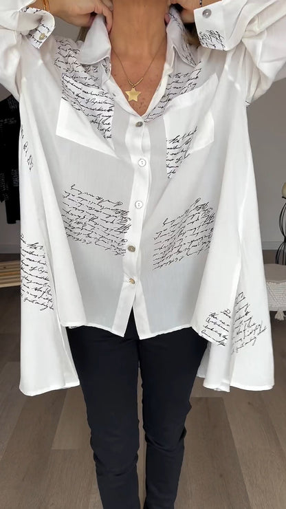 Letter Print Fashion Shirt