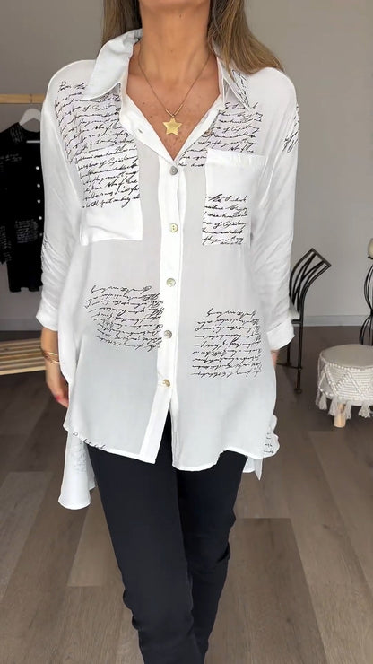 Letter Print Fashion Shirt