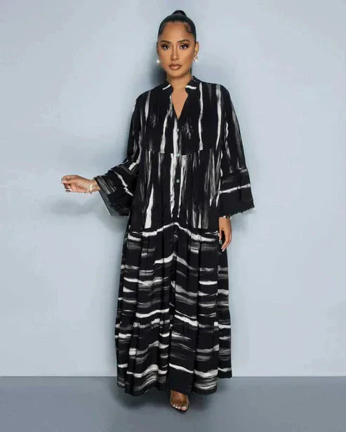 Printed Casual Maxi Dress