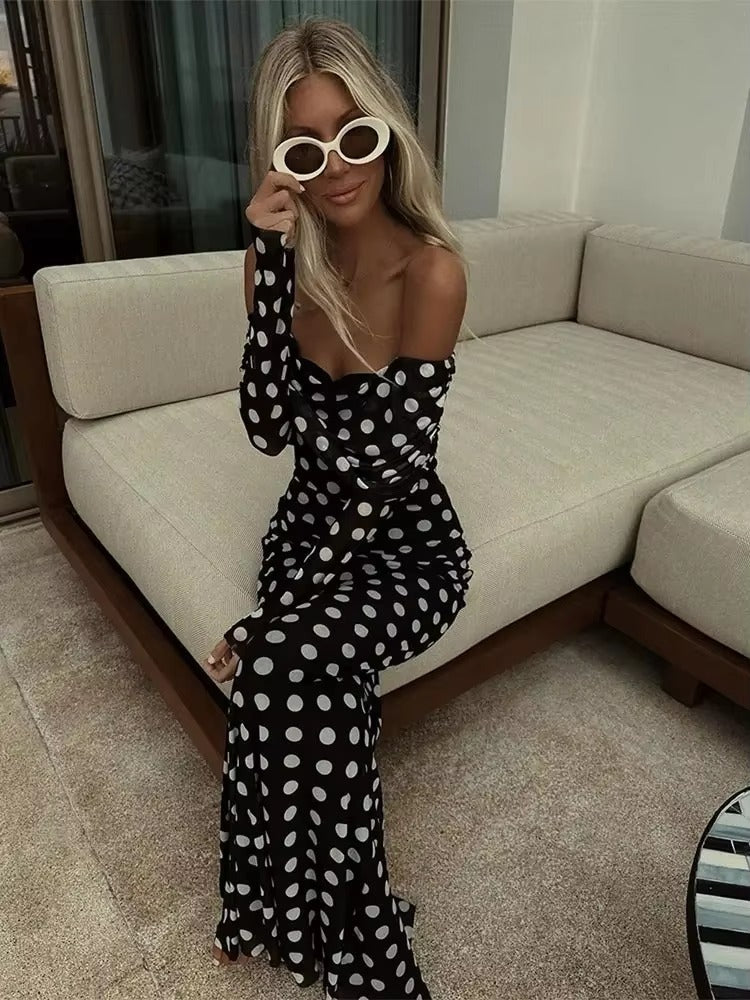 Women's Polka Dots Print Dress