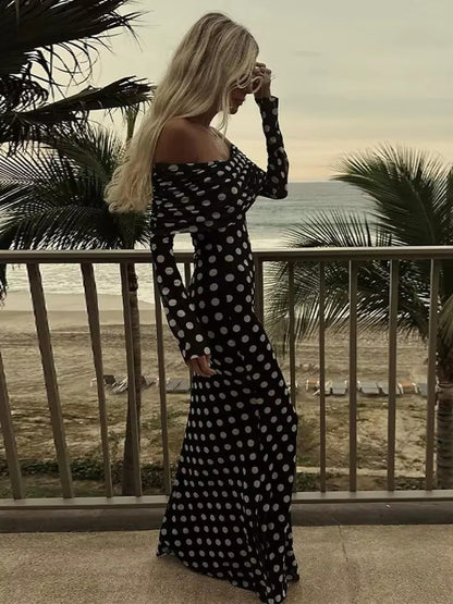 Women's Polka Dots Print Dress