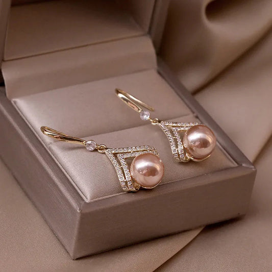 Champagne Pearl Earring