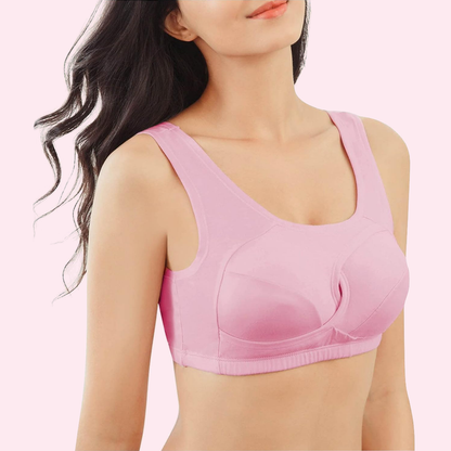 🔥 LAST DAY OF HOT SALE 😍 Pure cotton rimless anti-flaccidity bra lifts instantly