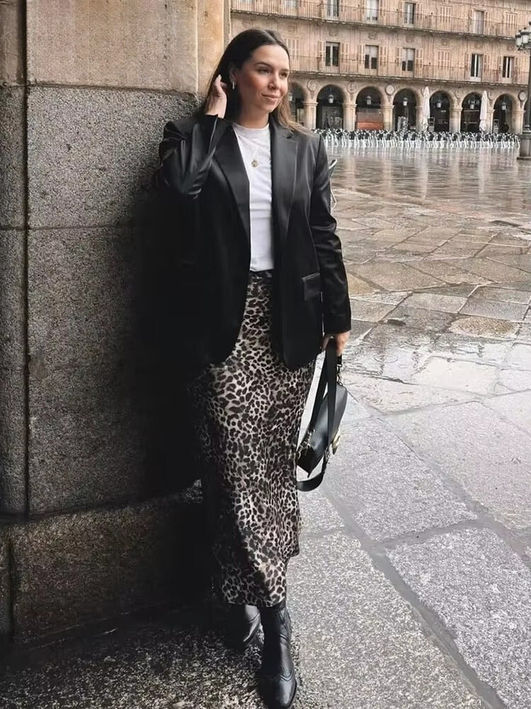 Vintage Leopard Skirt