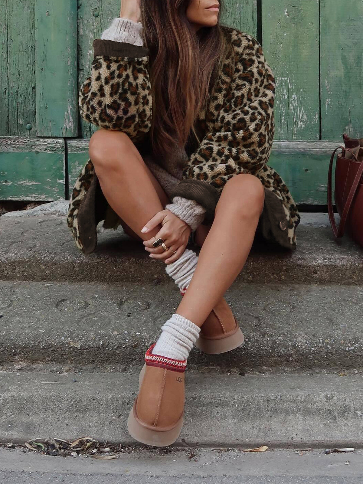 Leopard Printed Winter Coat