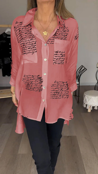 Letter Print Fashion Shirt