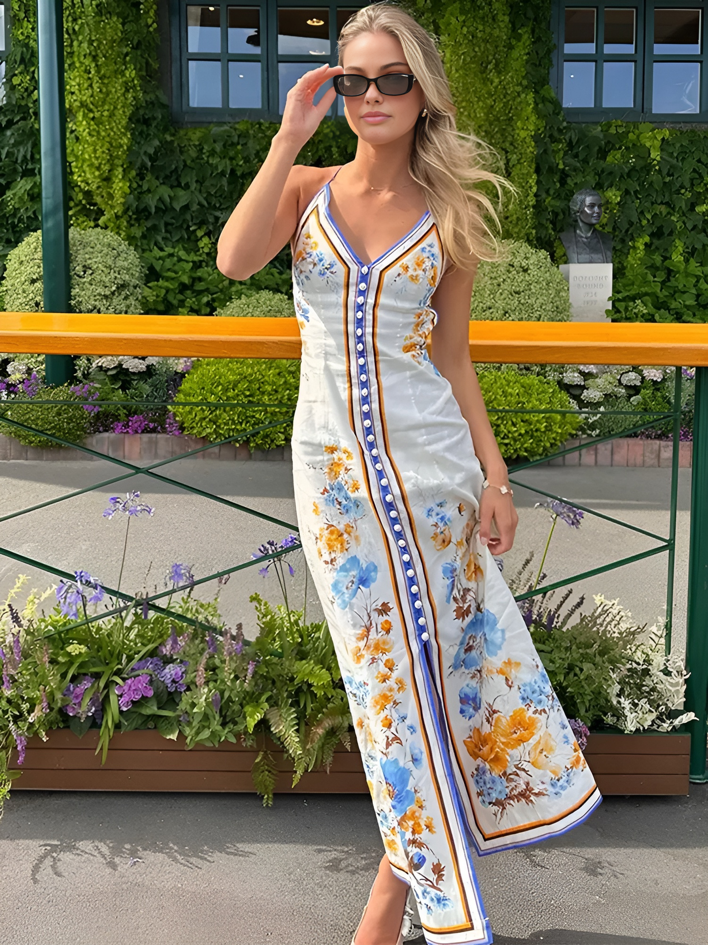 Casual Floral Printed Long Dress