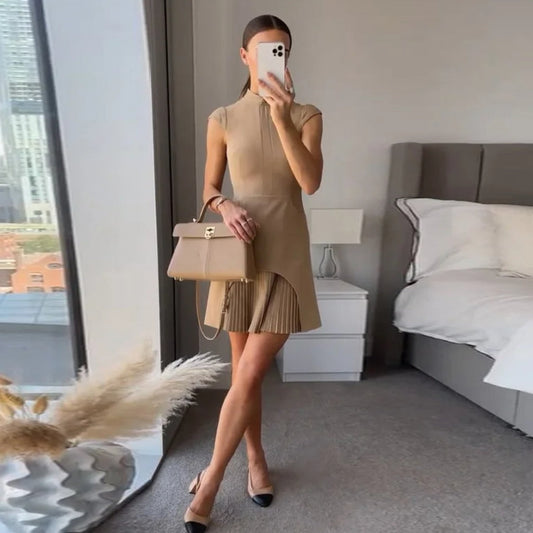 Elegant Women's Khaki Dress