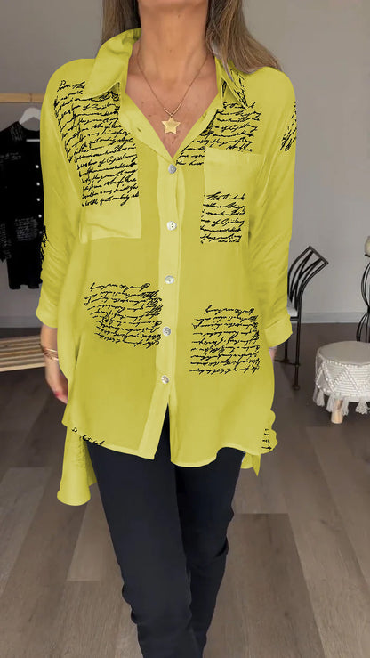 Letter Print Fashion Shirt