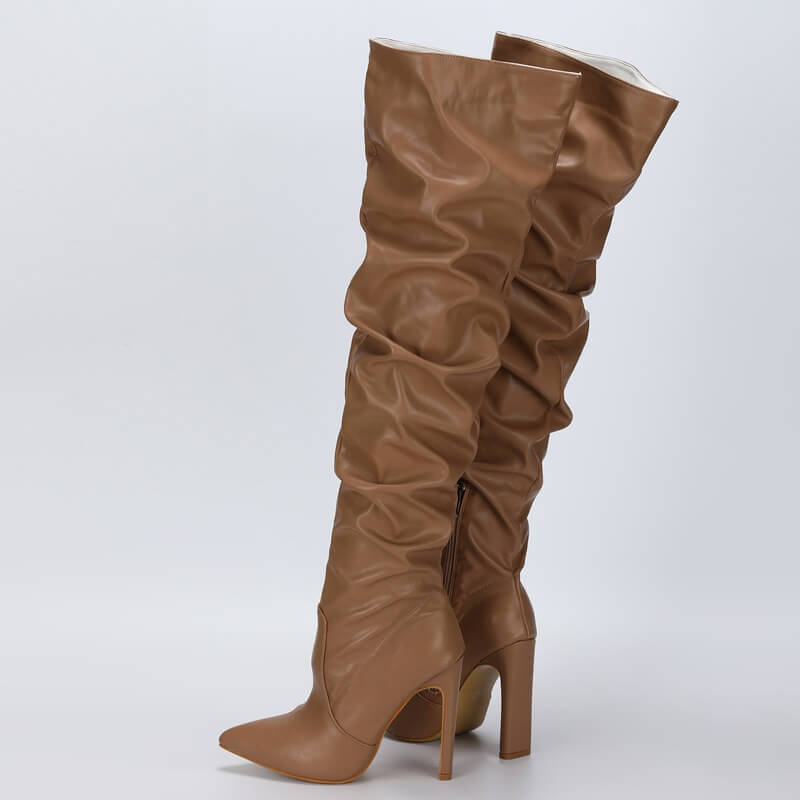 Women's High Heel Long Boots - Chloe