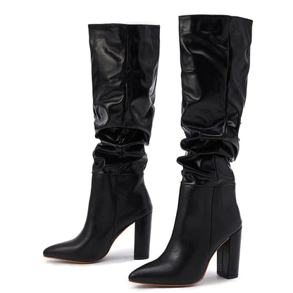 Legitimate Leather Medium Boots - Vitta