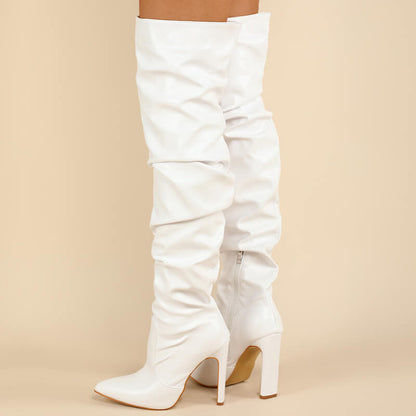 Women's High Heel Long Boots - Chloe