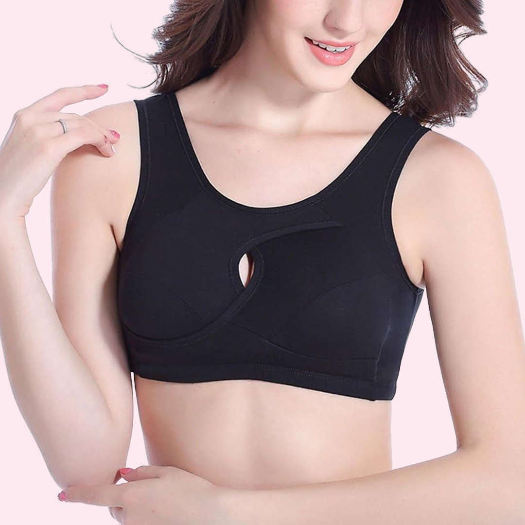 🔥 LAST DAY OF HOT SALE 😍 Pure cotton rimless anti-flaccidity bra lifts instantly