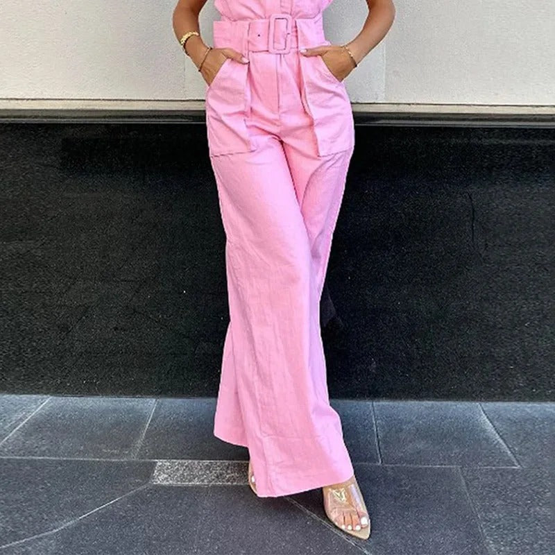 Elegant pink jumpsuit