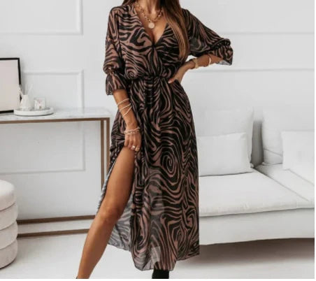 Printed Long Dress