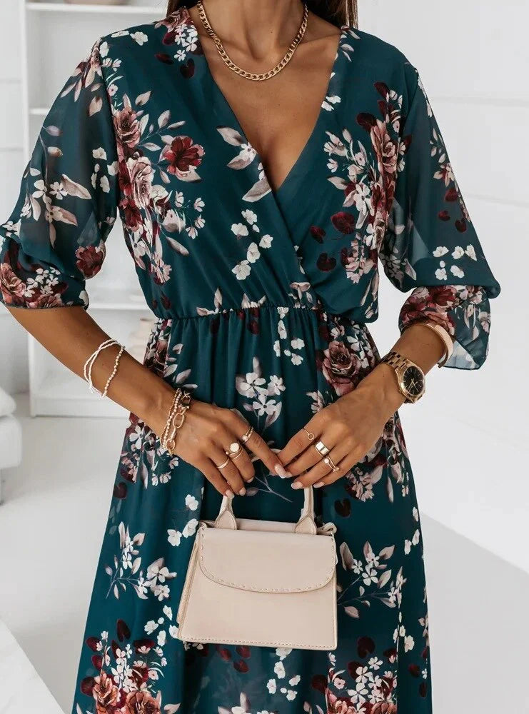 Printed Long Dress