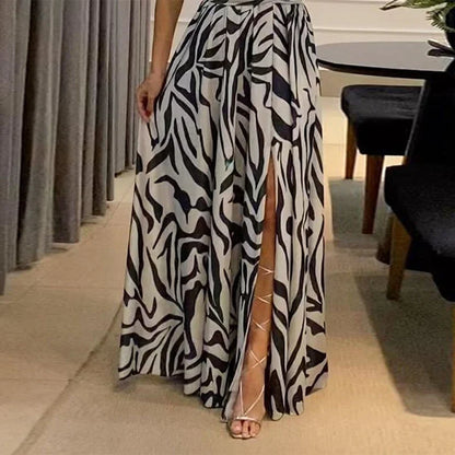 Woman's Long Zebra Dress